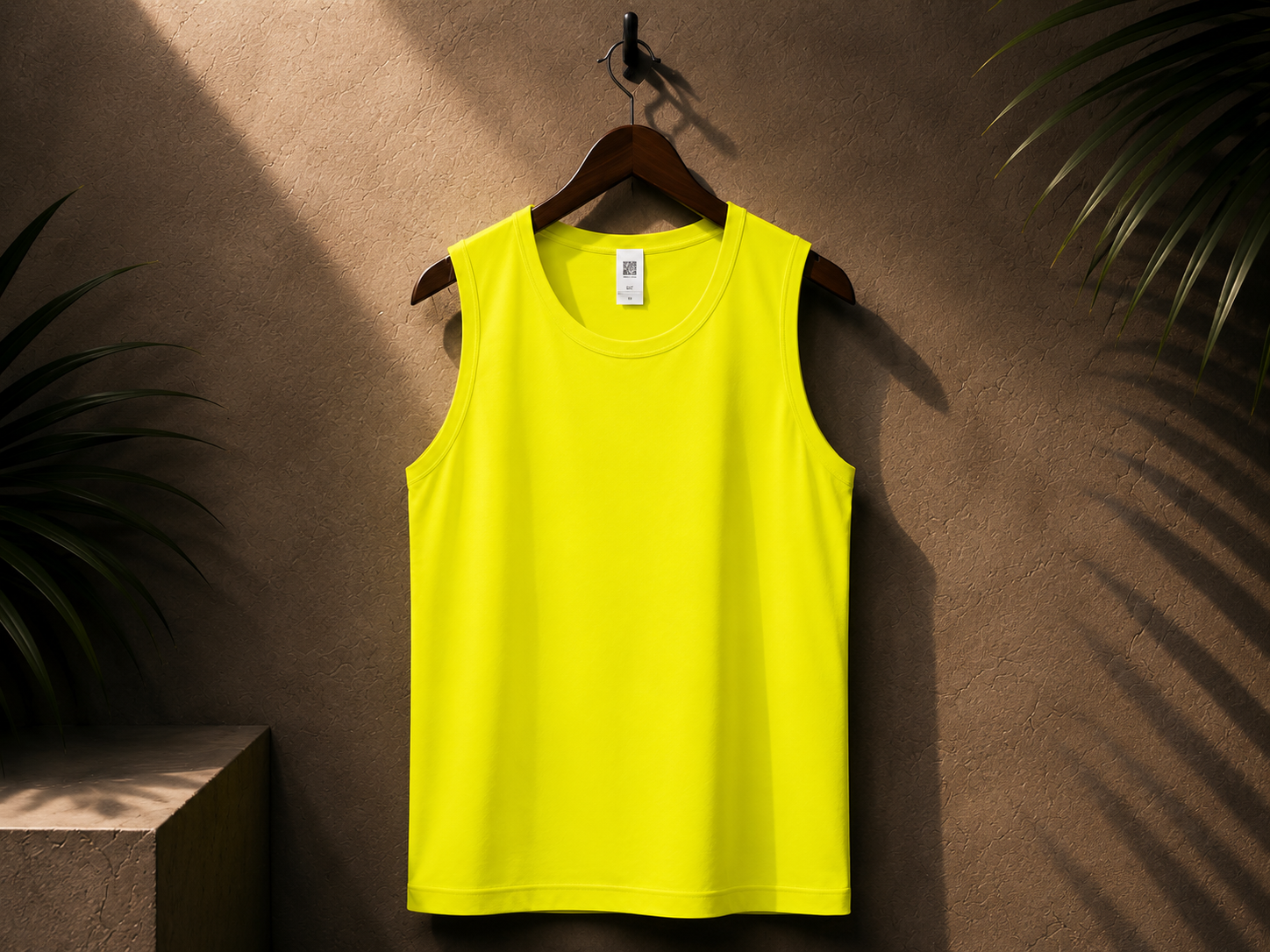 Maxi Canotta GIALLO FLUO — fronte