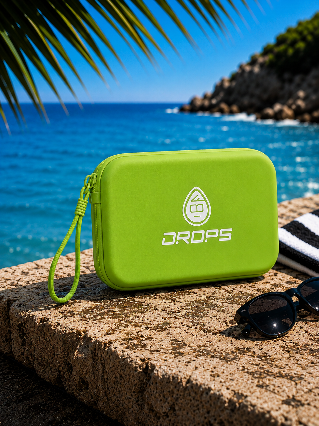 Pochette Drops Verde — fronte