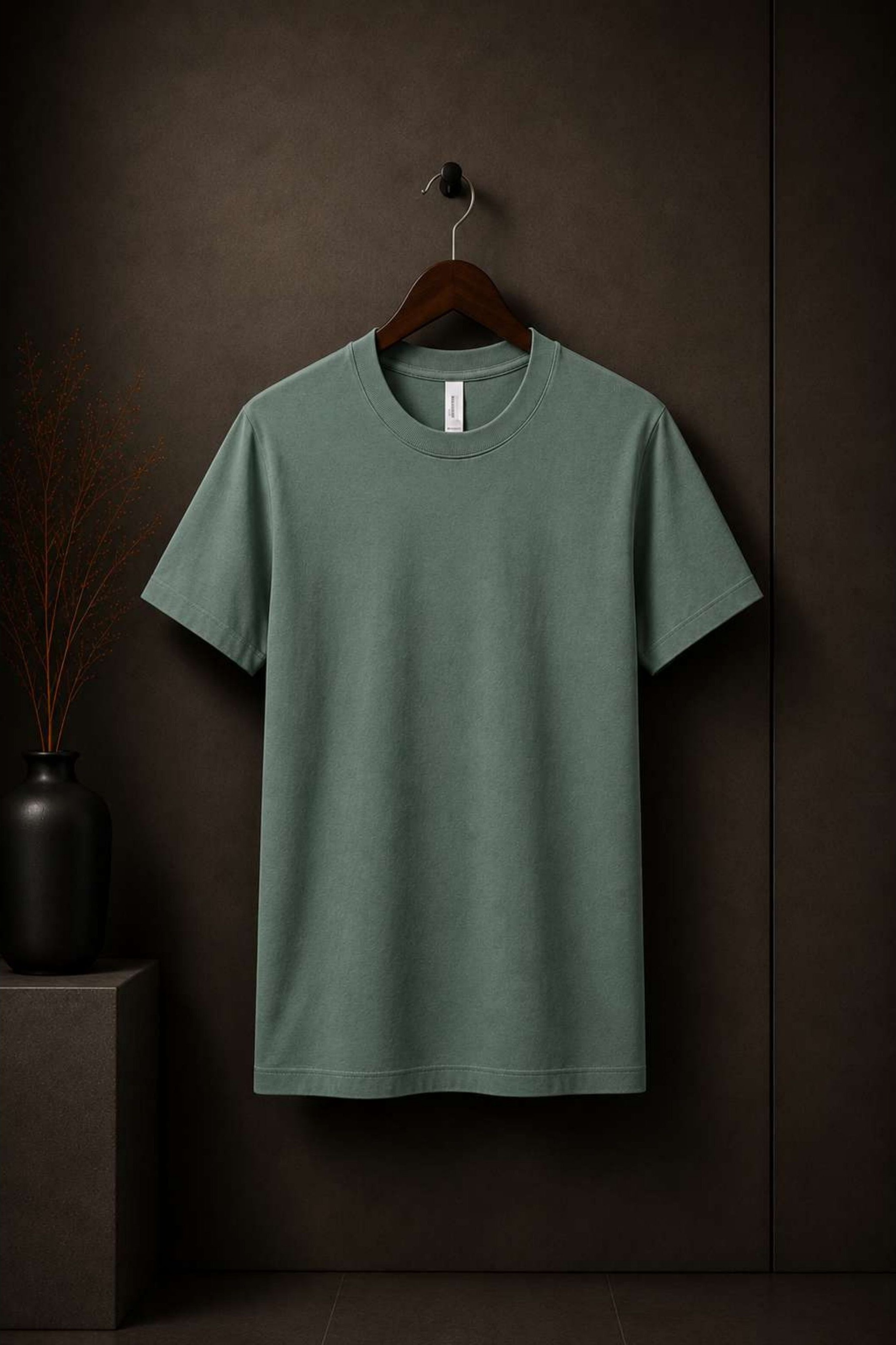 T-Shirt Verde Salvia — fronte